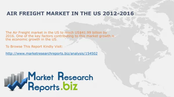 US Air Freight Industry Trends 2012-2016:MRRBIZ