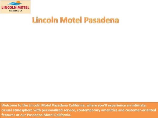 Cheap Hotels in Pasadena CA