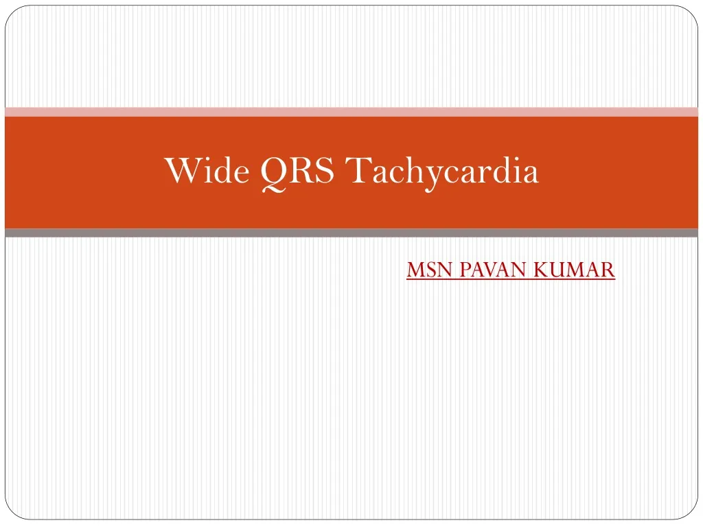 wide qrs tachycardia
