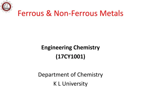Ferrous &amp; Non-Ferrous Metals