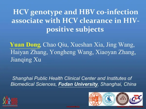 HCV genotype and HBV co-infection associate with HCV clearance in HIV-positive subjects