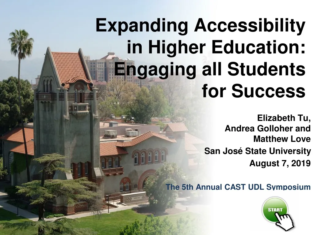 expanding accessibility in higher education engaging all students for success