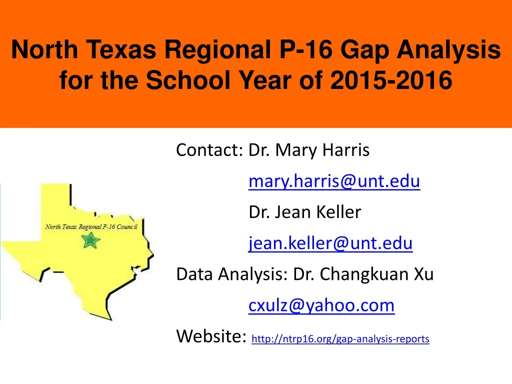 north texas regional p 16 gap analysis for the school year of 2015 2016