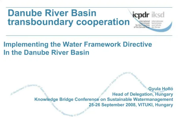 Danube River Basin transboundary cooperation