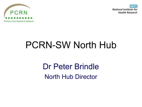 PCRN-SW North Hub