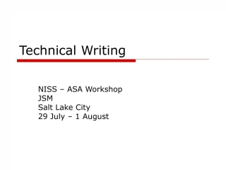 Technical Writing - slide 1