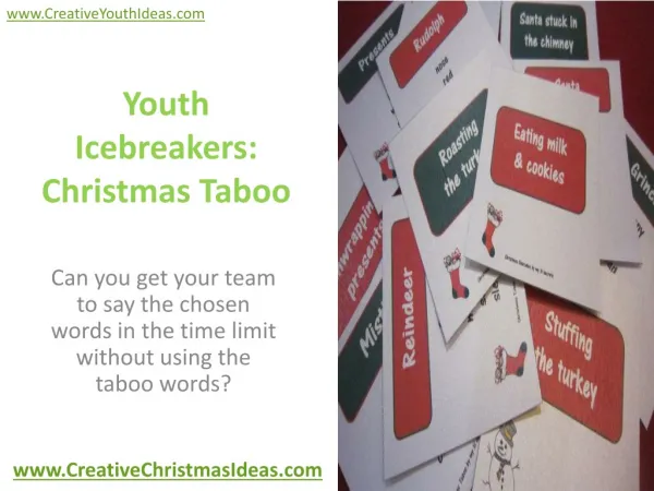 Youth Icebreakers: Christmas Taboo