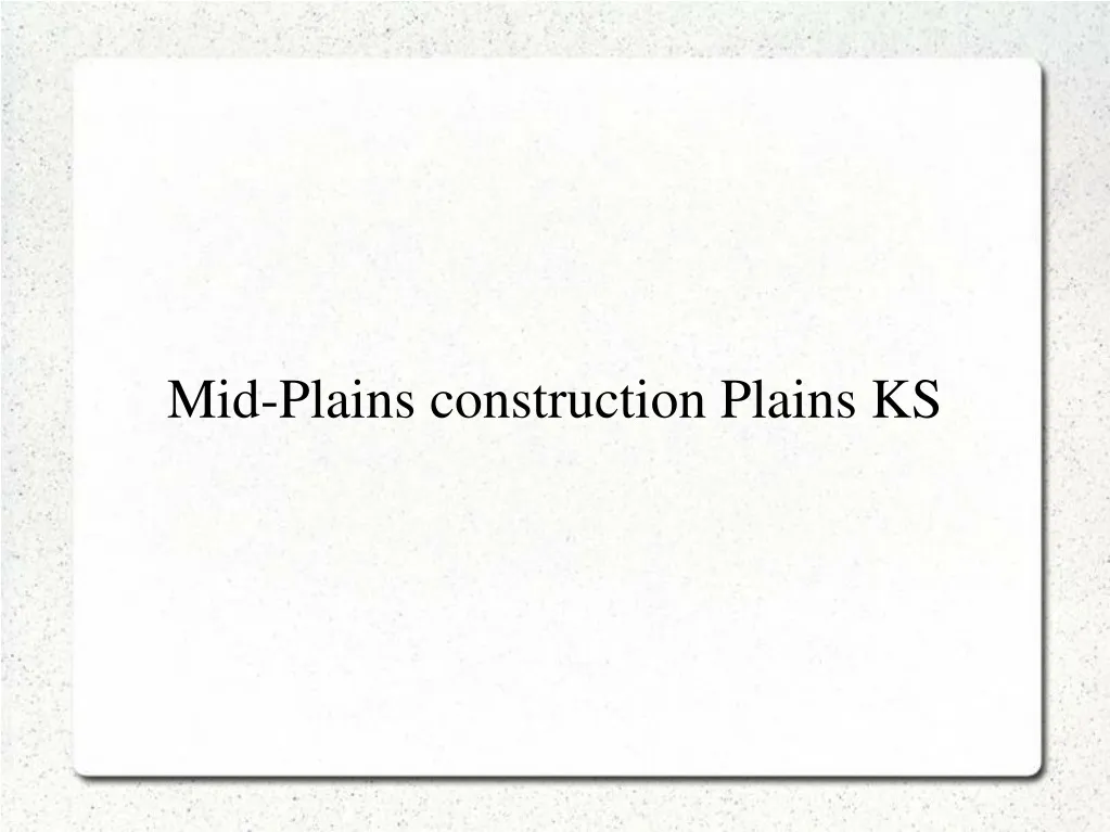 mid plains construction plains ks