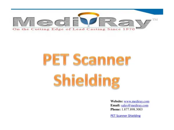 PET Scanner Shielding - Medi-Ray