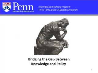 Bridging the Gap Between Knowledge and Policy - slide 1