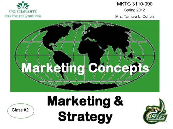 Marketing Concepts Marketing Strategy