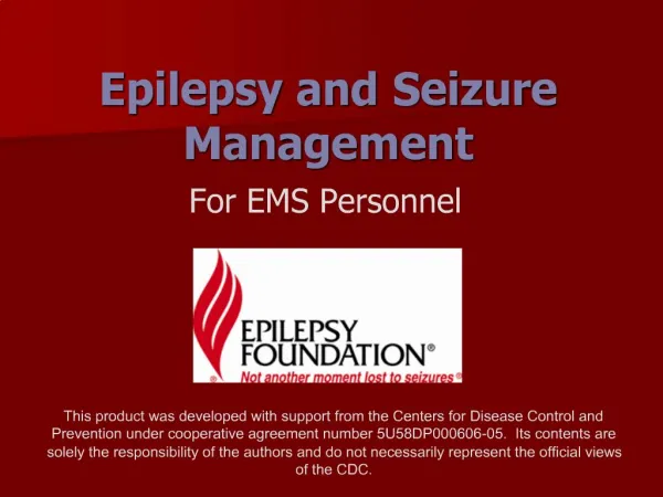 Epilepsy and Seizure Management