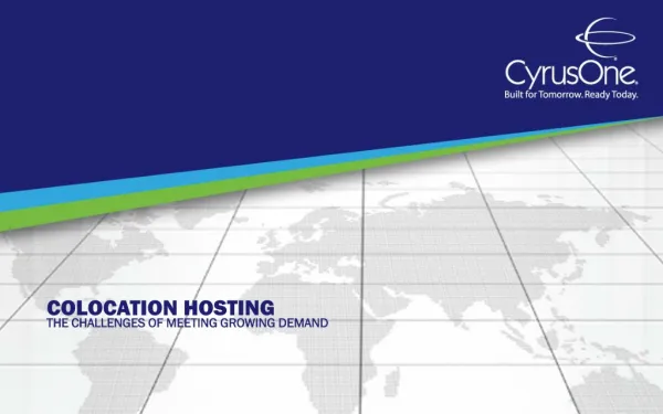 Colocation Hosting: The Challenges of Meeting Growing Demand