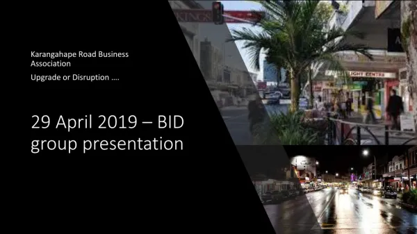 29 April 2019 – BID group presentation