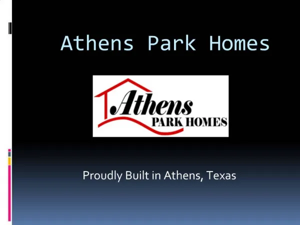 Athens Park Homes