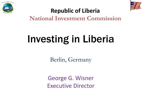 Republic of Liberia National Investment Commission