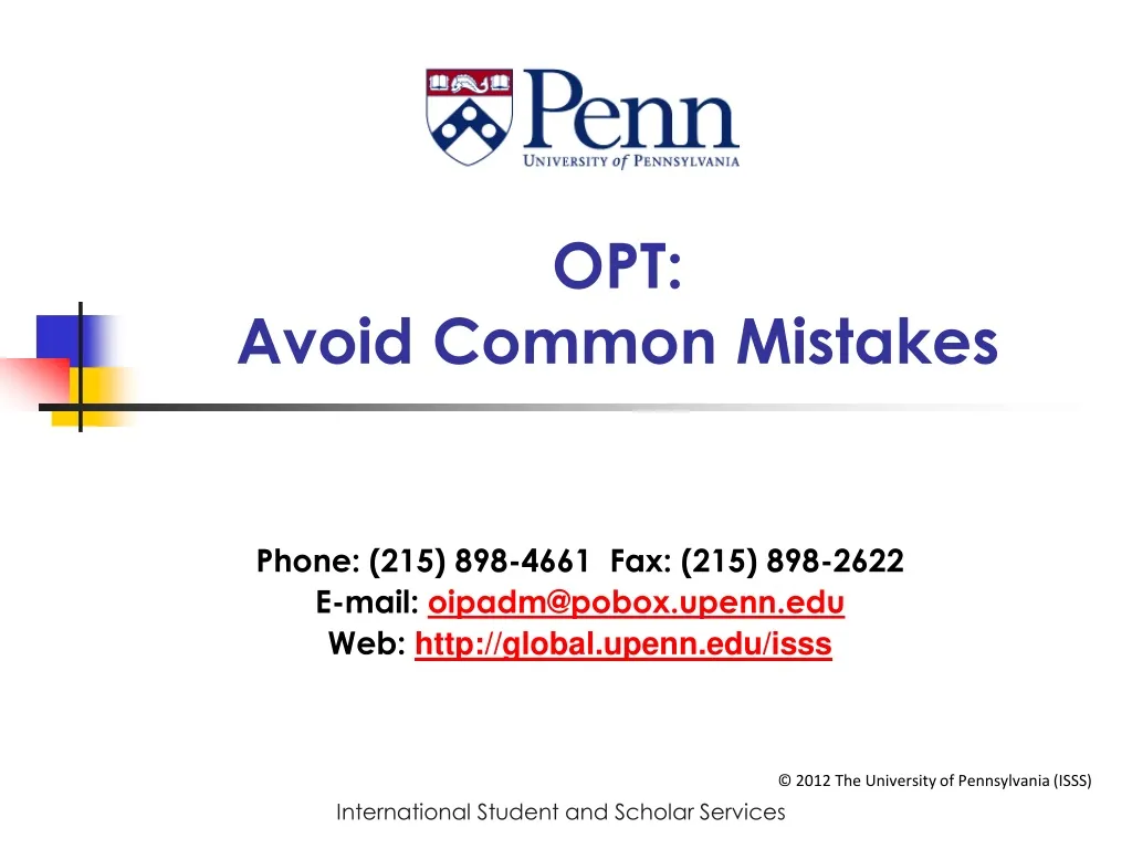 opt avoid common mistakes