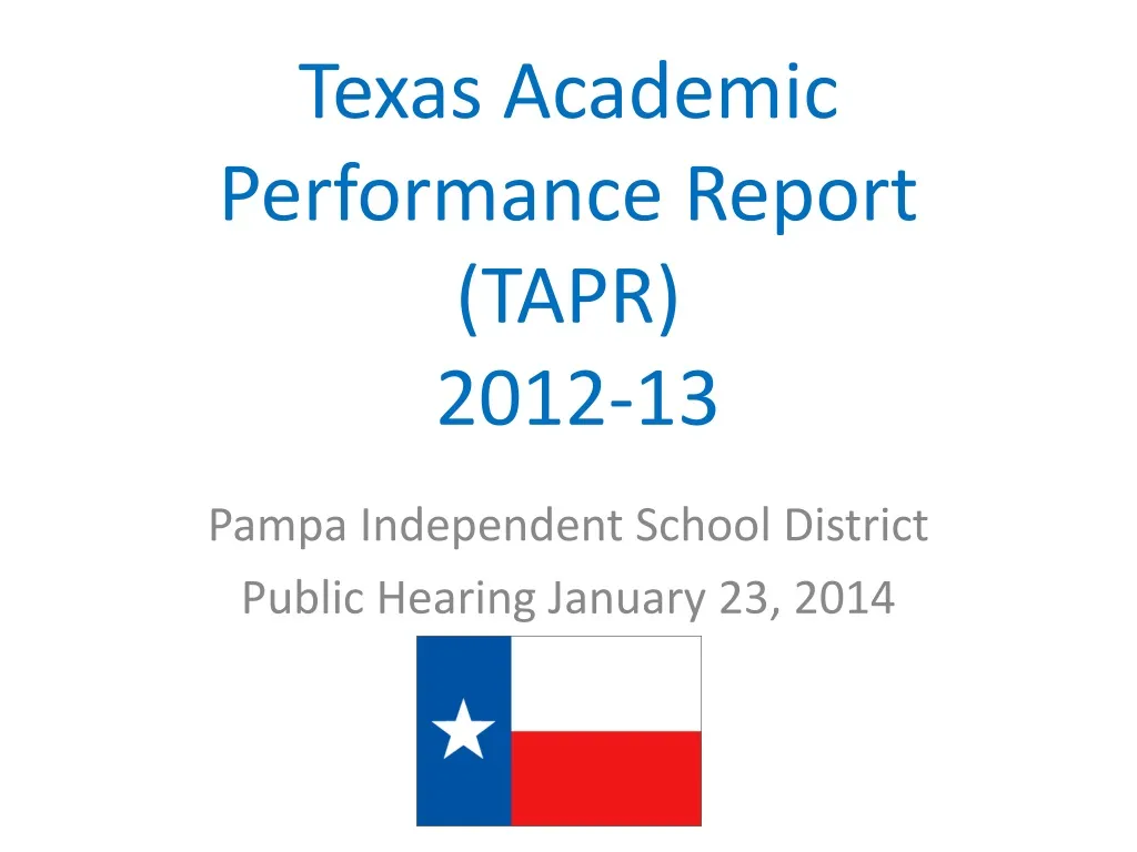 texas academic performance report tapr 2012 13