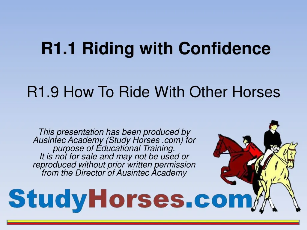 r1 1 riding with confidence