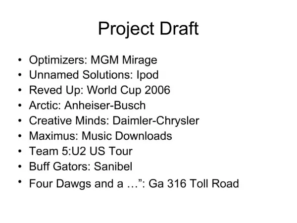 Project Draft
