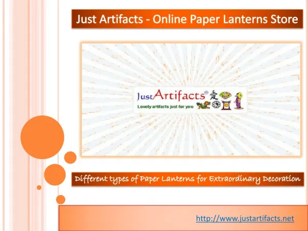Just artifacts - Online Paper Lanterns Decor Store