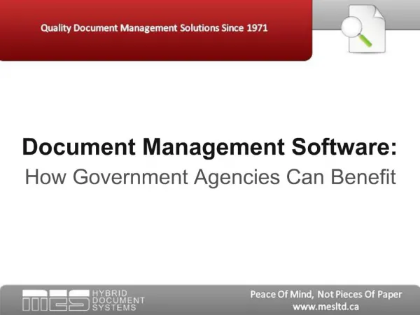 Document Management Software: How Government Agencies