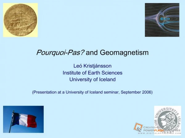 Pourquoi-Pas and Geomagnetism