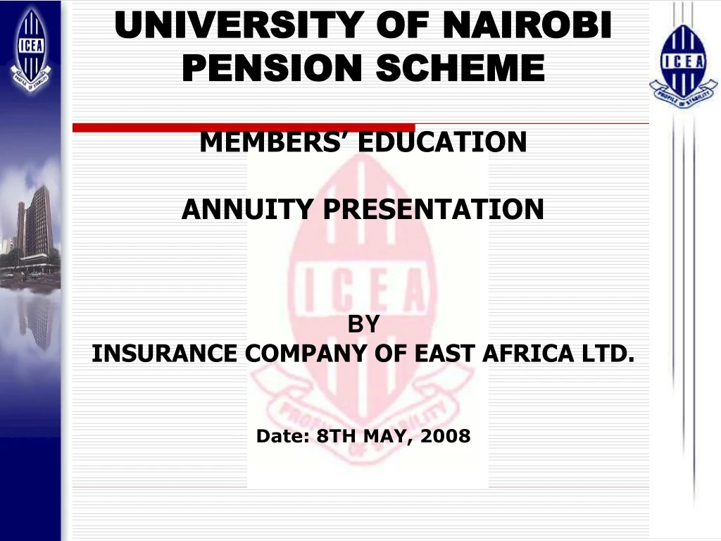university of nairobi pension scheme members