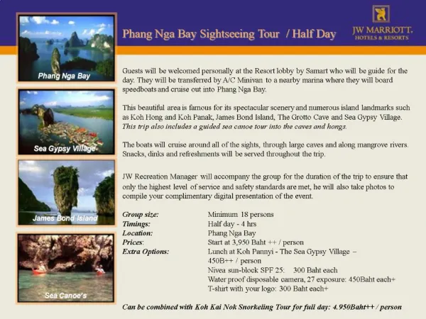 Phang Nga Bay Sightseeing Tour