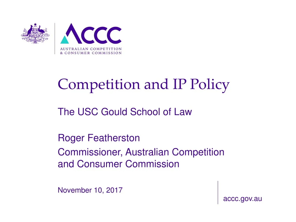 competition and ip policy
