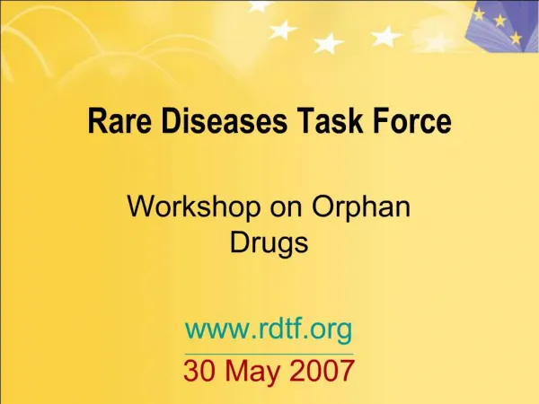 Rare Diseases Task Force