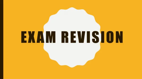 Exam revision