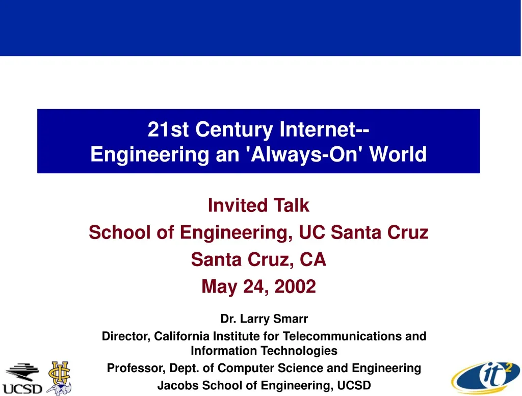 21st century internet engineering an always on world