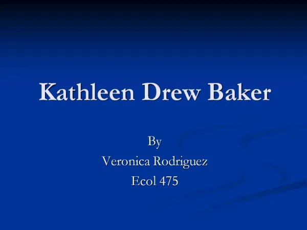 Kathleen Drew Baker