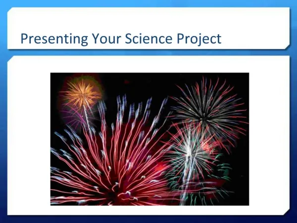 Presenting Your Science Project