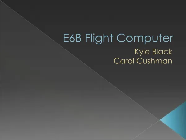 E6B Flight Computer