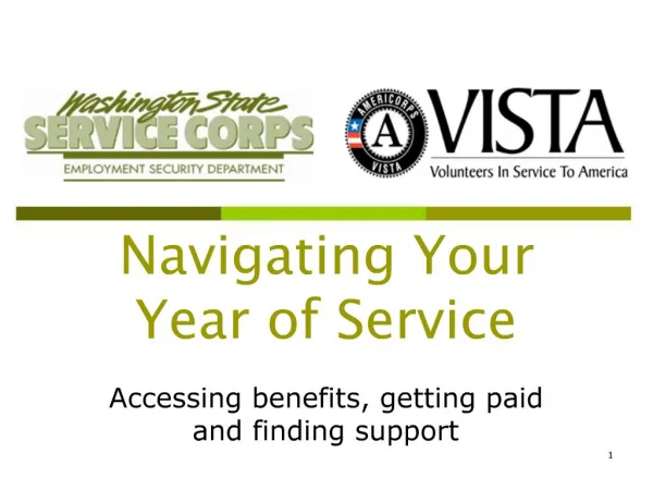 Navigating Your Year of Service