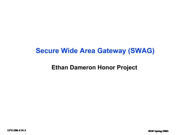 Secure Wide Area Gateway SWAG
