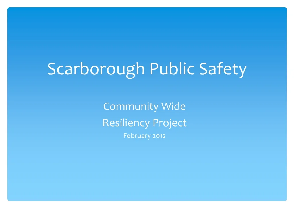 scarborough public safety