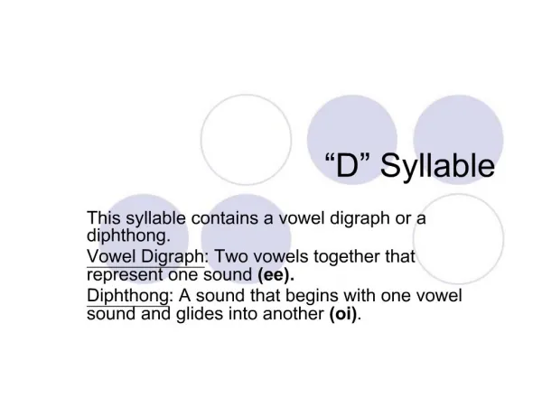 D Syllable