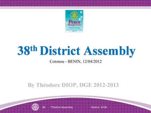 38th District Assembly