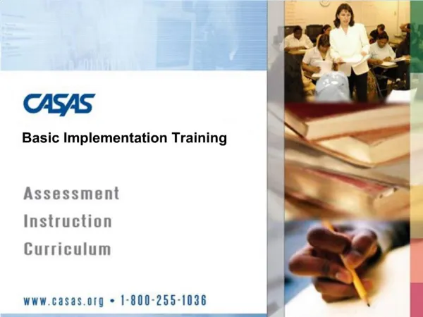 Basic Implementation Training