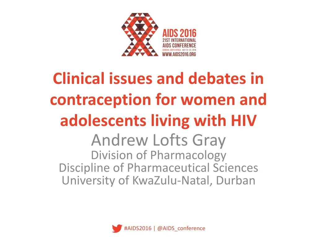 clinical issues and debates in contraception for women and adolescents living with hiv