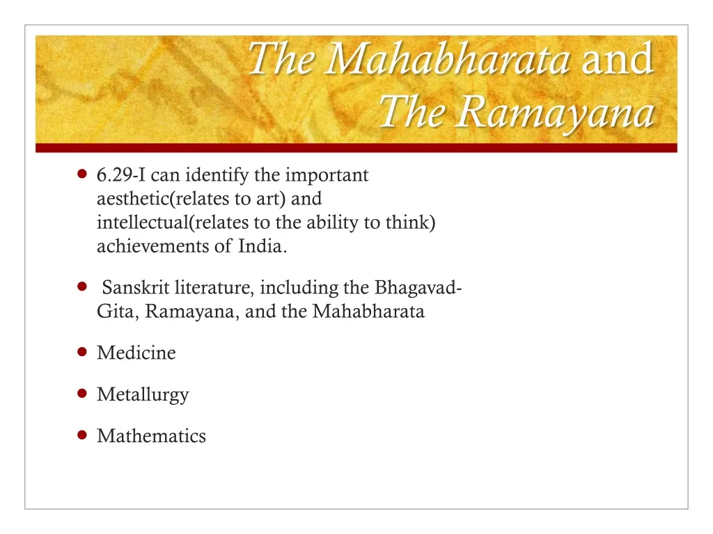 the mahabharata and the ramayana