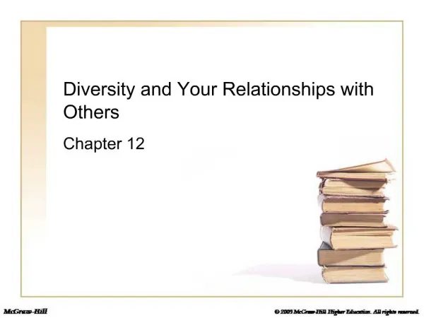 Diversity and Your Relationships with Others
