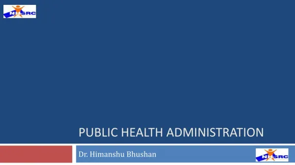 Public health administration