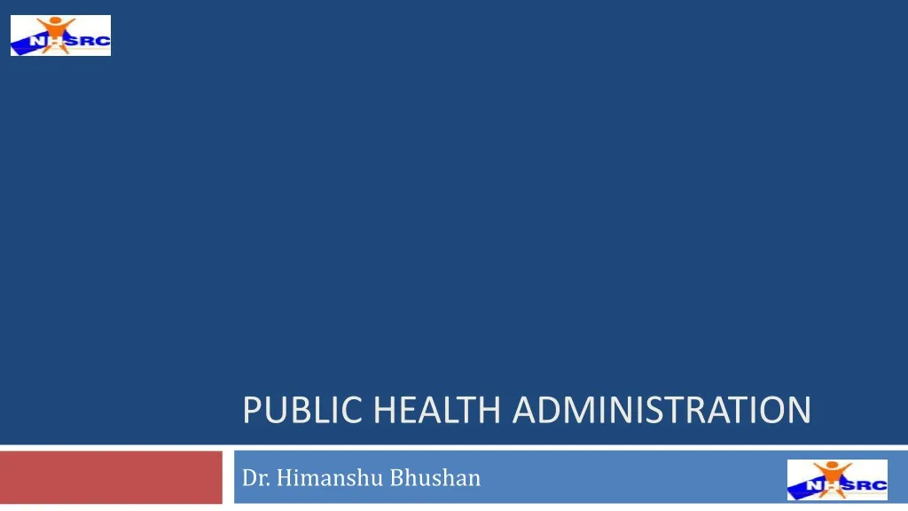 public health administration