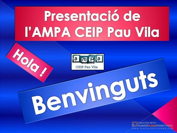 Presentacio AMPA Pau Vila