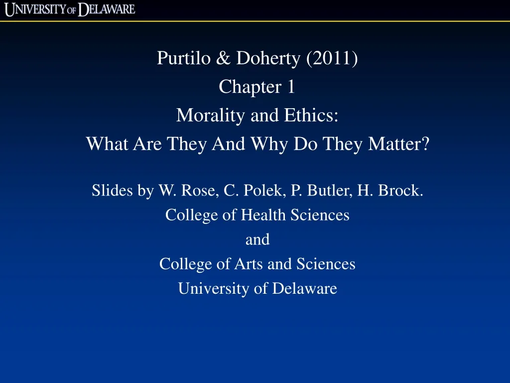 purtilo doherty 2011 chapter 1 morality