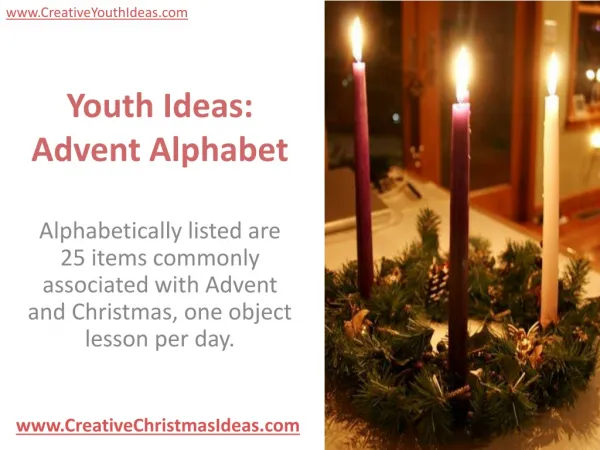 Youth Ideas: Advent Alphabet